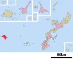 Location of Kumejima in Okinawa Prefecture