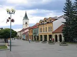 Centre of the city, the Námestie Slobody ("Freedom Square")