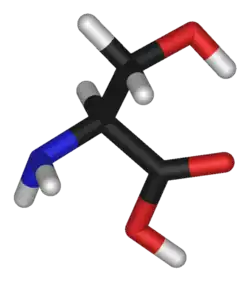3D structure of L-serine