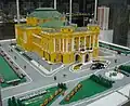 A Lego model of the theater
