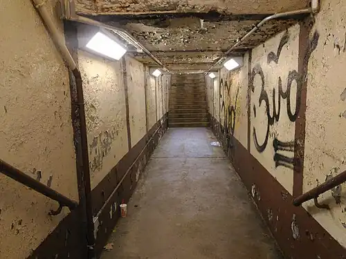 View of the underground passageway