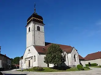 The parish church in La Rivière-Drugeon