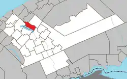 Location within La Matapédia RCM