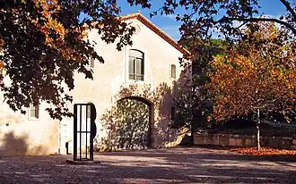 Facade of L.A.C Lieu d'Art Contemporain, housed in a former winery
