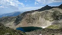 One of the many lakes of the Mercantour National Park, in the French Alps