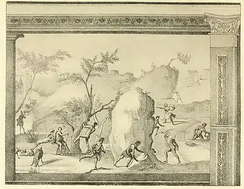 Adventures of Laestrygones, fresco from the Esquiline Hill, Rome