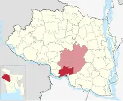 Location of Lalpur Upazila