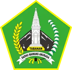 Coat of arms of Tabanan Regency