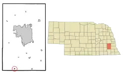 Location of Hallam, Nebraska