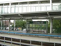 The Laramie station is one of the most structured along the Lake Branch