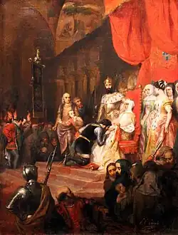 The Coronation of Inês de Castro in 1361, 1849