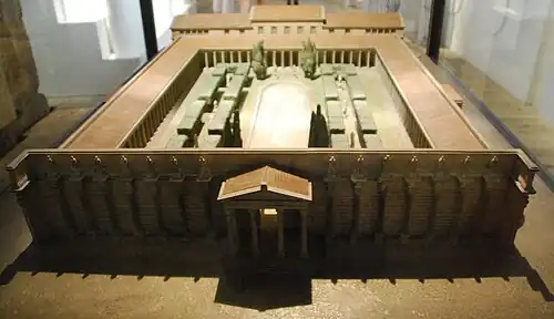 Library of Hadrian – Model in Colosseum