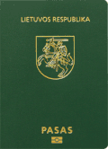 Lithuanian biometric passport 2006-2007