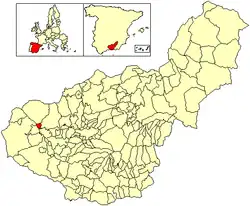 Location of Villanueva Mesía