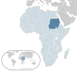 Location of Sudan