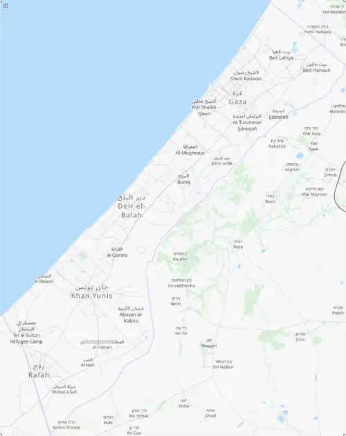 Gaza is located in Gaza Strip