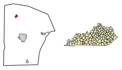 Location in Logan County, Kentucky