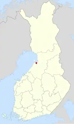 Location of Lumijoki in Finland