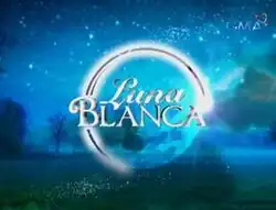 An image with a blue background, with several stars. The series title is displayed on the center of the image. The logo of GMA Network is displayed on the upper right side of the image.