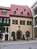 Martin Luther's Death House, considered the site of Luther's death since 1726. However, the building where Luther actually died (at Markt 56, now the site of Hotel Graf von Mansfeld) was torn down in 1570.[259]