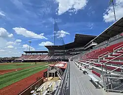 M. L. Tigue Moore Field at Russo Park grandstand
