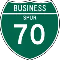M1-3 Off interstate business route marker (spur) (2 digits)