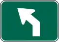 M5-2 (I) Advance Left Turn Arrow (45 Degree Angle)