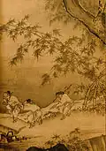 Peasants returning from work, Song dynasty.