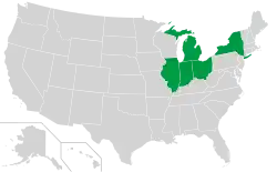 Location of teams in