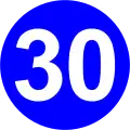 26a) — 30 km/h minimum speed limit