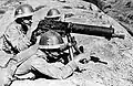 Machine gun team during manoeuvres in Crimea, 1943