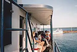 Photograph of a Madeline Island Ferry Boat.