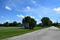 Welcome sign along the road into Magnolia