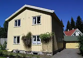 Typical Norwegian house from the 1950s