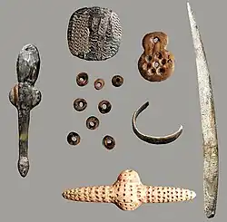 Grave artifacts of the Mal'ta boy (MA-1)