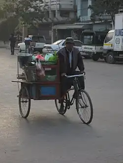 Mandalay rickshaw peddler