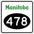 Provincial Road 478 marker