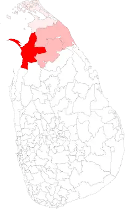Location of Mannar