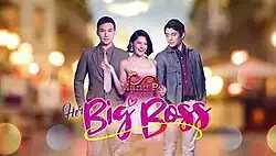An image of Ken Chan, Bianca Umali and Kelvin Miranda standing, over a blurry background. The series title is displayed on the center lower side of the image.