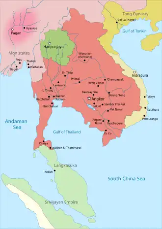 Khmer Empire, c. 900