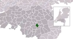 Location of Nuenen, Gerwen en Nederwetten