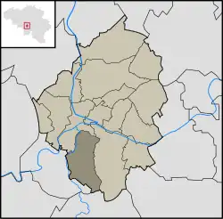 Location in the municipality of Charleroi