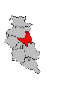 Location of the canton in the arrondissement of Bar-le-Duc