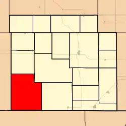 Location in Barber County