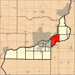Location in Rock Island County