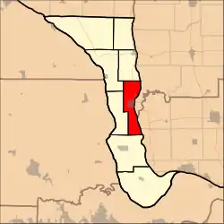 Location in Calhoun County