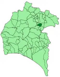 Map of Campofrío, Huelva