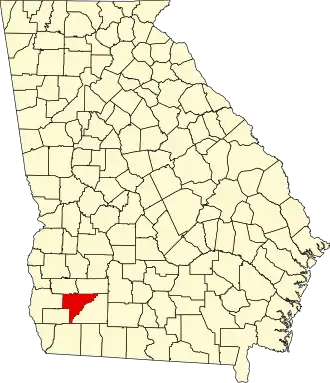 State map highlighting Baker County