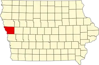 Monona County map