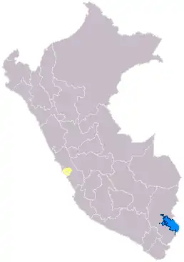 Domain of the Ichma or Ychsma people (in yellow)